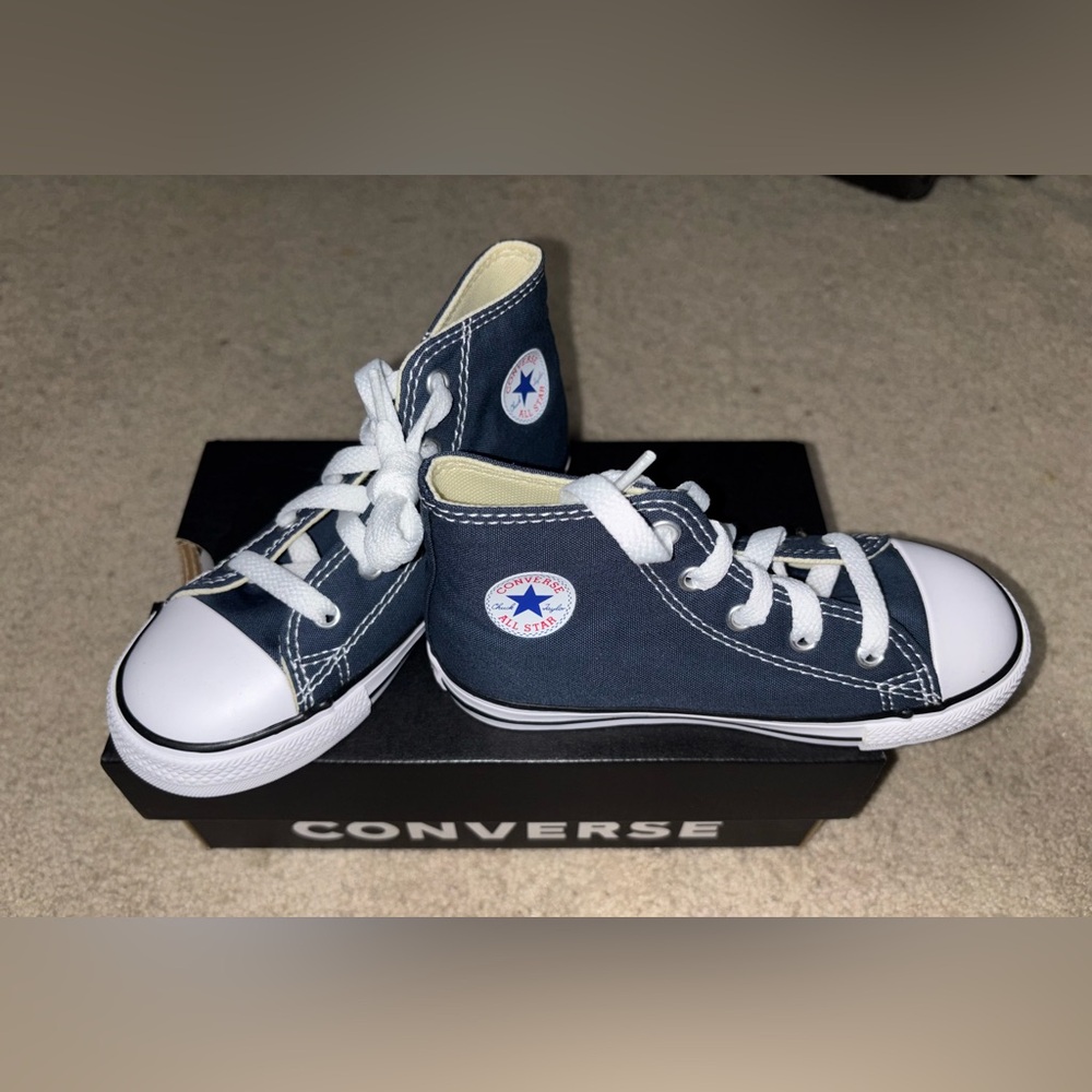 Converse Navy High-Top Sneakers kids size 10